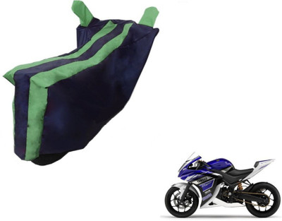 MOCKHE Two Wheeler Cover for Yamaha(YZF R25, Black, Green)