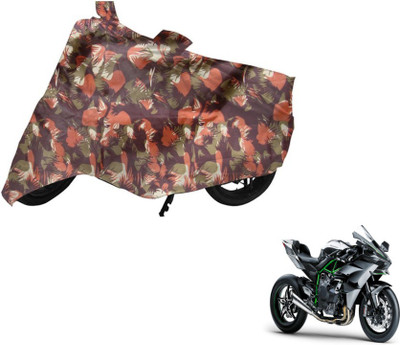 MOCKHE Two Wheeler Cover for Kawasaki(Ninja, Multicolor)