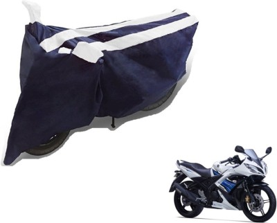 MOCKHE Two Wheeler Cover for Yamaha(YZF R15 S, Black, White)