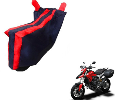 MOCKHE Two Wheeler Cover for Ducati(Hyperstrada, Black, Red)
