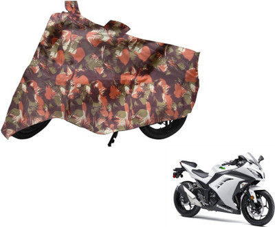 MOCKHE Two Wheeler Cover for Kawasaki(Ninja 300, Multicolor)