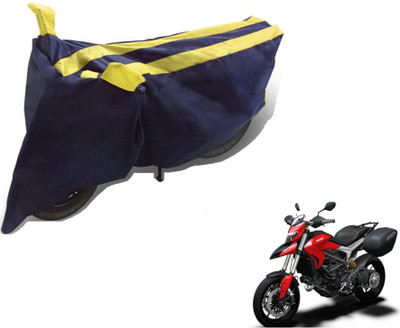 MOCKHE Two Wheeler Cover for Ducati(Hyperstrada, Black, Yellow)