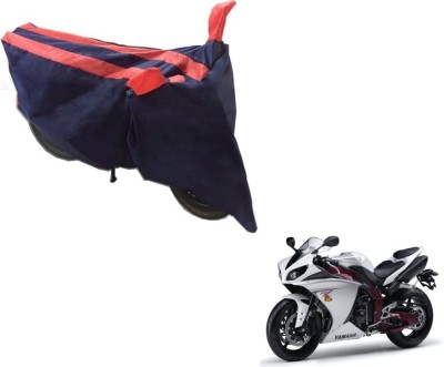 MOCKHE Two Wheeler Cover for Yamaha(R15 s, Black, Orange)