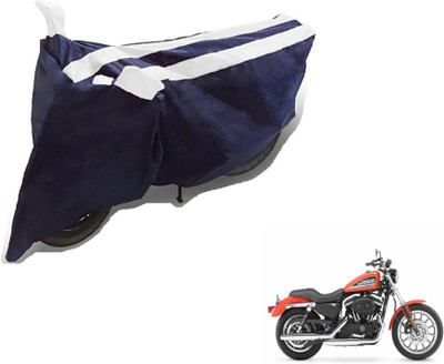MOCKHE Two Wheeler Cover for Harley Davidson(XL 883, Black, White)