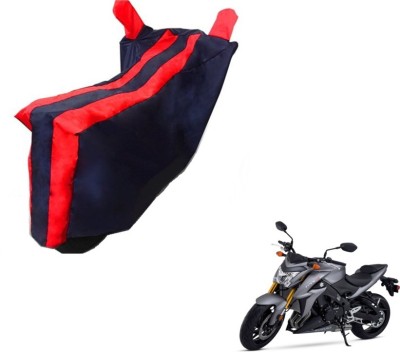 MOCKHE Two Wheeler Cover for Suzuki(GSX, Black, Red)