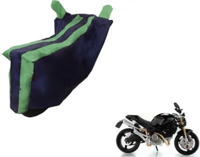 MOCKHE Two Wheeler Cover for Ducati(Monster 82, Black, Green)