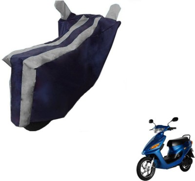 MOCKHE Two Wheeler Cover for Universal For Bike(Yo Electron, Black, Silver)