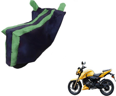 MOCKHE Two Wheeler Cover for TVS(Apache, Black, Green)