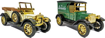 

Jack Royal Antique model die cast metal 2 combo cars(Cream, Green)
