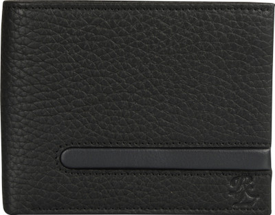 

Walletsnbags Men Black Genuine Leather Wallet(6 Card Slots)