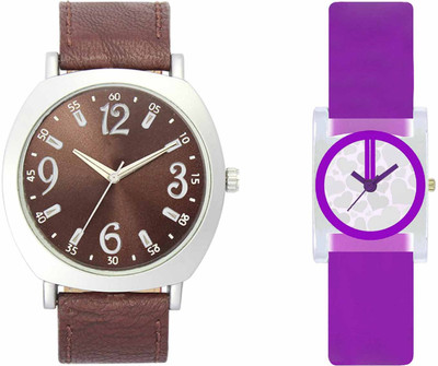 View VALENTIME VL46VT07 New Latest Stylish Designer Collection Leather Combo Couple Fancy Casual Best Offer Watch  - For Men & Women Wrist Watches Price Online(Valentime)