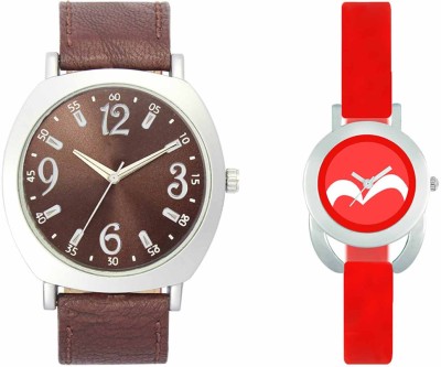 VALENTIME VL46VT19 New Latest Stylish Designer Collection Leather Combo Couple Fancy Casual Best Offer Watch  - For Men & Women   Watches  (Valentime)