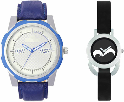 VALENTIME VL41VT16 New Latest Stylish Designer Collection Leather Combo Couple Fancy Casual Best Offer Watch - For Men & Women
