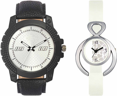 

VALENTIME VL38VT15 New Latest Stylish Designer Collection Leather Combo Couple Fancy Casual Best Offer Watch - For Men & Women