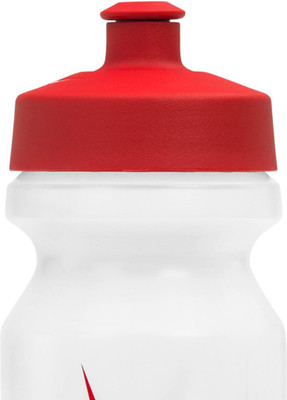 

Nike Squeeze Big Mouth Translucent 650 ml Sipper(Pack of 1, White, Red), Red;white