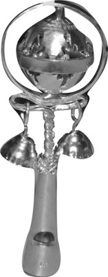 

Kataria Jewellers 14.84 Grams BIS Hallmarked Silver Baby Khilona Rattle(Silver)