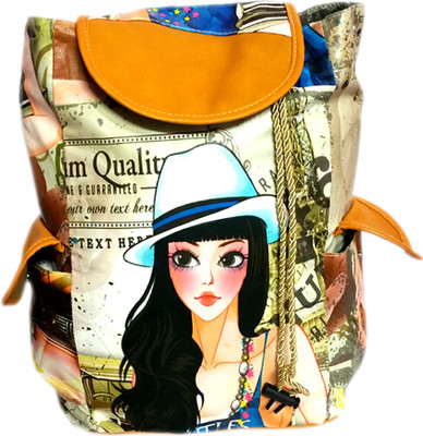 

Luxminet digital print backpack for girls & women 3 L Backpack(Multicolor), Multicolour
