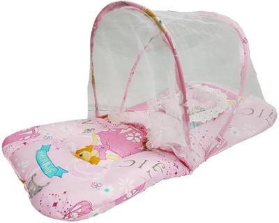 

GoodStart Cotton Bedding Set(Light Pink, 1 Baby bed with Mosquito net)