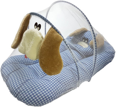 

GoodStart Cotton Bedding Set(Blue, 1 Baby bed with Mosquito net)