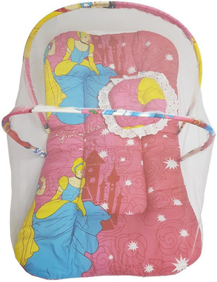 

GoodStart Cotton Bedding Set(Dark Pink, 1 Baby bed with Mosquito net)