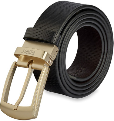 

Forst Men Formal Black Genuine Leather Belt