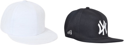 FashMade Solid Sports/Regular Cap Cap(Pack of 2)