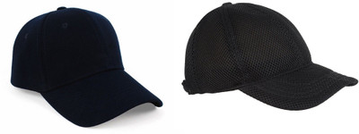 FashMade Solid Sports/Regular Cap Cap(Pack of 2)
