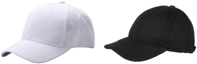 FashMade Solid Sports/Regular Cap Cap(Pack of 2)
