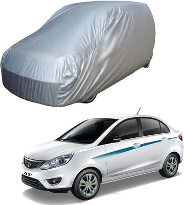 Purpleheart Car Cover For Tata Zest (Without Mirror Pockets)(Silver)