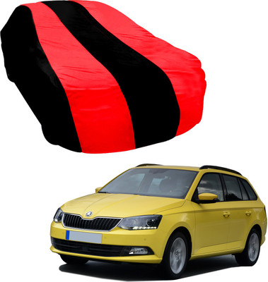 Purpleheart Car Cover For Chevrolet Spark (Without Mirror Pockets)(Black, Red)