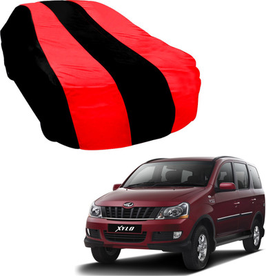 Purpleheart Car Cover For Mahindra Xylo (Without Mirror Pockets)(Black, Red)