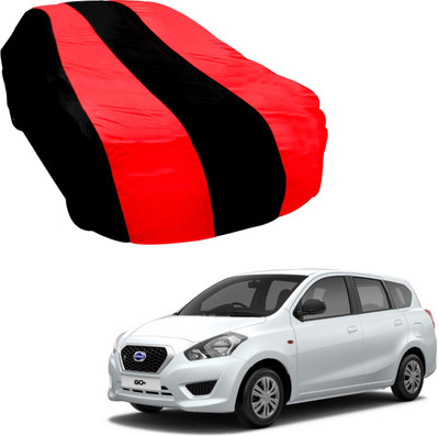 Purpleheart Car Cover For Datsun Go+ (Without Mirror Pockets)(Black, Red)