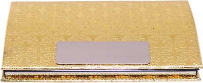 billioBAG |Premium Quality| Handcrafted |Golden_Visiting Business, Executive, Debit/Credit, Personal ID & Document Holder Cum Mini Wallet 10 Card Holder(Set of 1, Gold)