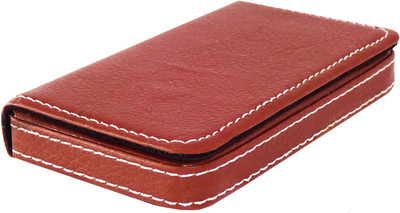 

billioBAG |Premium Quality| Handcrafted |Brown_Soft Leather Business, Debit/Credit, Personal ID & Document Holder Cum Mini Wallet 15 Card Holder(Set of 1, Brown)