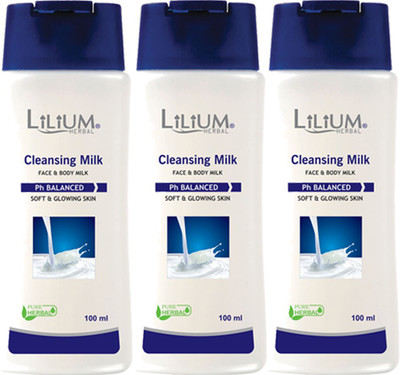 

LILIUM Lilium Regular Cleansing Mlik 100ml Pack of 3(100 ml)