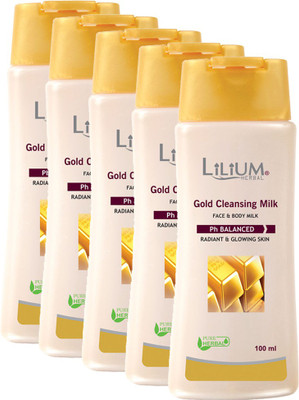 

LILIUM Lilium Gold Cleansing Mlik 100ml Pack of 5(100 ml)