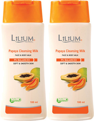 

LILIUM Lilium Papaya Cleansing Mlik 100ml Pack of 2(100 ml)