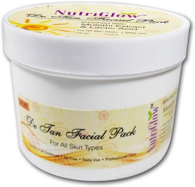

Nutriglow NutriGlow De Tan Facial Pack Enrichd With Mulethi Extract & Lactic Acid 500gm(500 g)