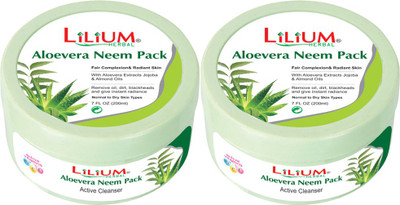 

LILIUM Lilium Aloe Vera Neem Pack 200ml Pack of 2(200 ml)
