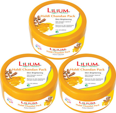 

LILIUM Lilium Haldi Chandan Pack 200ml Pack of 3(200 ml)