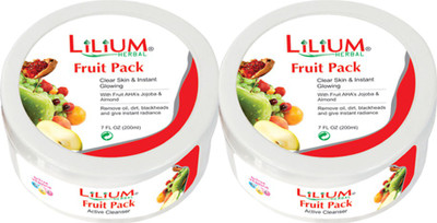 

LILIUM Lilium clear skin & instant glowing Fruit Pack 200ml Pack of 2(200 ml)
