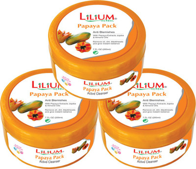 

LILIUM Lilium Papaya Anti Blemishes Pack 200ml Pack of 3(200 ml)