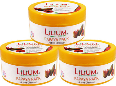 

LILIUM Lilium Papaya Active Cleanser Pack 100ml Pack of 3(100 ml)