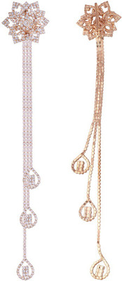 

AccessHer Rhinestone 2 in 1 Choti and saree Challa for women Hair Accessory Set(Gold)