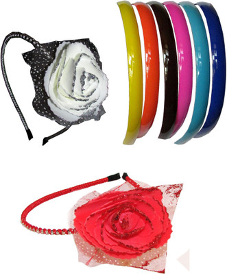 

KAJAL Combo of Multi Color Floral Hairbands Hair Accessory Set(Multicolor)