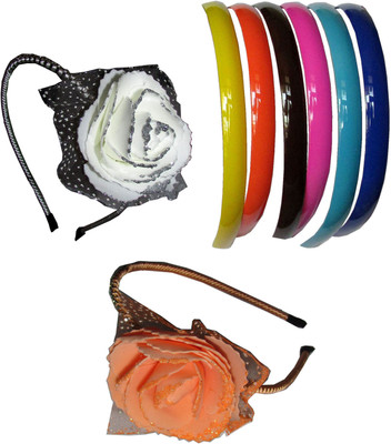

KAJAL Combo of Multi Color Floral Hairbands Hair Accessory Set(Multicolor)
