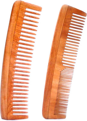 

Healthllave Neem Wood Comb (Coarse-Fine Toothed & Wide Toothed)