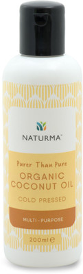 

Naturma Purer Than Pure Organic Coconut Oil Cold Pressed Hair Oil(200 ml)
