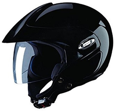 STUDDS Studds Marshall Dashing Shiny Black ISI Certified Helmet Motorsports Helmet(Black)