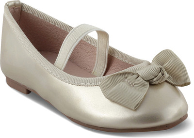 

KITTENS Girls Slip on Ballerinas(Gold